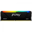 Miniatura de Memória Desktop Ddr4 16Gb/3200 Mhz Kingston Fury Beast, Rgb, Cl 16, 1.35V, Kf432C16Bb12A-16, Preta