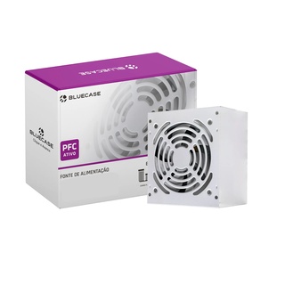 Fonte Atx 0500 W Bluecase, Blu500-Pfcps2Wbx, Pfc Ativo, Com Cabo, Com Caixa, Branca, Bccpfc