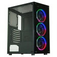 Miniatura de Gabinete Gamer Kmex Cg-30C5, Sem Fonte, 3 Fans, Rgb, Preto, Lateral De Vidro