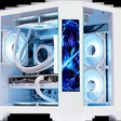 Miniatura de OPENBOX - Gabinete Gamer Aquário Kmex Cg-W2Kv Ângulo, Sem Fonte, Sem Fan, Lat. Vidro, Monitor Dynamic, Branco