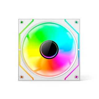 Cooler Fan Rgb C3Tech F9-L330Whrgb, Conector Argb 4 Pinos, Led, 120X120X25 Mm, Branco