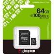Miniatura de Cartão de Memória 064 GB Kingston Canvas Select Plus, MicroSD, Classe 10, C/ Adaptador, Sdcs3/64Gb
