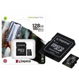 Imagem 1 de Cartão de Memória 128 GB Kingston Canvas Select Plus, MicroSD, Classe 10, C/ Adaptador, Sdcs2/128Gb