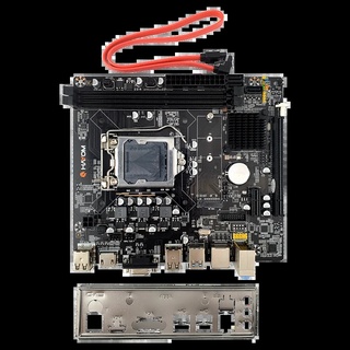 Placa Mãe 1155 2ª, 3ª Geração Hayom B75 Plm2301, Ddr3 16Gb, M2/Nvme, Hdmi, Vga, 1000 Mb/S, Sem Caixa, Preta