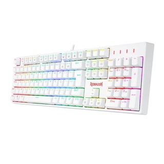 Teclado Gamer Usb Mecânico Redragon Surara Pro, Branco, Switch Blue, Rgb, Abnt2, K582W-Rgb-Pro