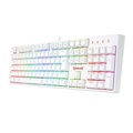Teclado Gamer Usb Mecânico Redragon Surara Pro, Branco, Switch Blue, Rgb, Abnt2, K582W-Rgb-Pro