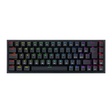 Imagem 1 de Teclado Gamer Usb Mecânico Redragon Castor, Preto, Switch Brown, Rgb, Abnt2, K631-Rgb