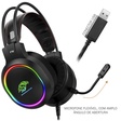 Imagem 1 de Headset Gamer Kmex Ar43, Ar43000S71Ppb0x, Usb, Led Rgb, Preto
