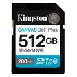 Miniatura de OPENBOX - Cartão de Memória 512 Gb Kingston Canvas Go Plus, Sd, Classe 10, V30, Sdg4/512Gb