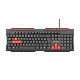 Teclado Gamer Usb Membrana C3Tech Kg-10Bkv2, Preto, Abnt2