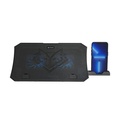 Base Notebook C3Tech Nbc-40Bk, 15.6", Preto, Usb 2.0, 2 Fans 12X12 Cm, Led Azul