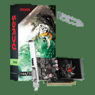 Placa De Vídeo Geforce Ddr4 04Gb/064 Bits Gt 1030 Pcyes, 1 Fan, Hdmi, Dvi, Low Profile, Pagt10304Gbg4Lp, Preta