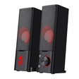 Imagem 2 de Caixa De Som Gamer Redragon Orpheus Gs550, 3W x2, Áudio 2.0, 2 em 1 Soundbar, P2 3.5 Mm, Led Vermelho, Preto