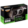 Imagem 2 de Placa De Vídeo Geforce Ddr7 08Gb/128 Bits Rtx 5060 Ti Inno3D, 2 Fans, Dp, Hdmi, N506T2-08D7X-193075N, Preta