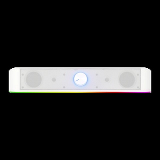 Soundbar Gamer Redragon Adiemus Gs560W, Rgb, Áudio 2.0, 3Watts x2, P2, Usb, Branca