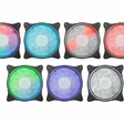 Imagem 1 de Kit Fan Cooler Argb, Kmex Aasa, 3 Fans 120 Mm + Cont Remoto, Aasak136Cbbcb0X, Preto