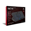 Imagem 3 de Base Notebook C3Tech Nbc-70Bk, 15.6", Preto, Usb 2.0, 6 Fans 06X06 Cm, Controle Velocidade