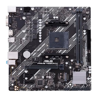 Placa Mãe Am4 Asus Prime A520M-K, Ddr4 64Gb, M2/Nvme, Hdmi, Vga, Preta