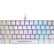 Imagem 1 de Teclado Gamer Usb Mecânico Kmex Spectra Fury Kbw88, Branco, Switch Blue, Led, Abnt2, Kbw888U0002Cb0X