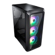 Imagem 1 de Gabinete Gamer Cougar 385Cc50.0003 Archon 2 Black, 3 Fans, Rgb, Sem Fonte, Vidro Temperado, Preto