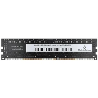 Memória Desktop Ddr3 08Gb/1600 Mhz Rise Mode, 1.5V, Rm-D3-8G1600V, Preta
