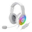 Imagem 2 de Headset Gamer Redragon Pandora2 H350W-Rgb-1, P3+Usb, Rgb, Branco