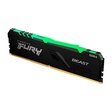 Imagem 1 de Memória Desktop Ddr4 08Gb/3200 Mhz Kingston Fury Beast, Rgb, Cl 16, 1.35V, Kf432C16Bba-8, Preta