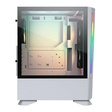 Imagem 2 de Gabinete Gamer Cougar 3851C60.0002 Mx430 Air, 3 Fans, Rgb, Sem Fonte, Vidro Temperado, Branco