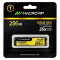 Ssd Nvme 256 Gb Macrovip Mvgld/256Gb, Lê: 2.100 Mb/S, Grava: 1.500 Mb/S