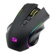 Imagem 1 de Mouse Gamer Redragon M602P-Ks Griffin Pro, 4.800 Dpi, 7 Botões, Sensor Paw3212, Wi-fi, Bluetooth e Usb, Preto