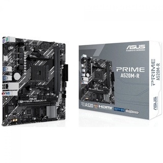 Placa Mãe Am4 Asus Prime A520M-R, Ddr4 64Gb, M2/Nvme, Hdmi, Preta