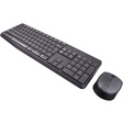 Miniatura de Kit Teclado E Mouse Sem Fio Logitech Mk235, Resistente À Água, Cinza, Abnt2, 920-007903
