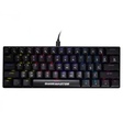 Imagem 1 de Teclado Gamer Usb Mecânico Kmex Spectra Fury Kbl88, Preto, Switch Blue, Led, Abnt2