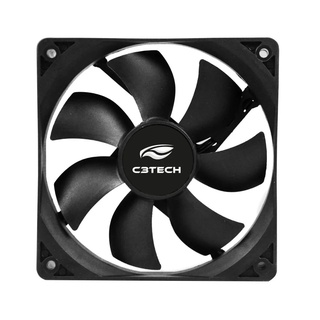 Cooler Fan Preto C3Tech F7-100Bk, Conector 4+3, 120X120X25 Mm
