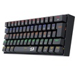 Imagem 1 de Teclado Gamer Usb Mecânico Redragon Lakshmi, Preto, Switch Brown, Rgb, Abnt2, K606R