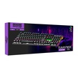 Miniatura de Teclado Gamer Usb Mecânico Kmex Flashstrike Ki-Ec28, Preto, Switch Blue, Led, Abnt2