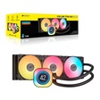 Miniatura de Water Cooler 360Mm Corsair Icue Link Titan 360 Rx Lcd, Preto