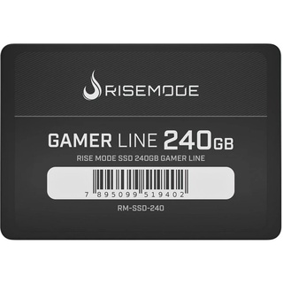 Ssd Sata3 240 Gb Rise Mode Gamer Line Rm-Ssd-240, Lê: 530 Mb/S, Grava: 520 Mb/S, 2.5"