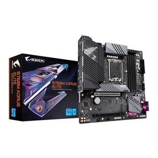 Placa Mãe 1700 12ª, 13ª, 14ª Geração Gigabyte B760M Aorus Elite, Ddr5 256Gb, Dp, Hdmi, Usb3.2, M2/Nvme, Preta