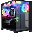 Miniatura de Gabinete Gamer Kmex Cg-02J1 Ghost Shark, Sem Fonte, Sem Fan, Led Rgb, Preto, Lateral De Vidro