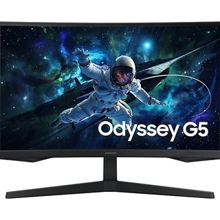 Monitor Gamer Led 27", 165Hz, 1Ms, Samsung Curvo Ls27Cg552Elmzd, Va, Qhd, Displayport, Hdmi, Vesa, Preto