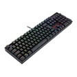 Imagem 2 de Teclado Gamer Usb Mecânico Redragon Mitra, Preto, Switch Brown, Rgb, Abnt2, K551Rgb-1