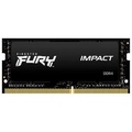 Memória Notebook Ddr4 08Gb/3200 Mhz Kingston Fury Impact, Cl 22, 1.2V, Kf432S20Ib/8, Preta