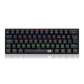 Teclado Gamer Usb Mecânico Redragon Lakshmi, Preto, Switch Azul, Rgb, Abnt2, K606R