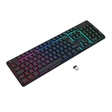 Imagem 1 de Teclado Gamer Usb Membrana Redragon Netherbane Pro, Preto, Rgb, Wi-fi, Bt, Usb-C, Abnt2, K521Rgb-Ks
