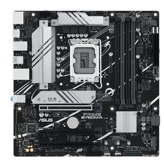 Placa Mãe 1700 12ª, 13ª, 14ª Geração Asus Prime B760M-A, Ddr5 128Gb, Dp, Hdmi, Usb 3.2, M2/Nvme, Preta