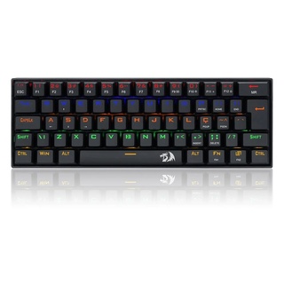 Teclado Gamer Usb Mecânico Redragon Lakshmi, Preto, Switch Brown, Rgb, Abnt2, K606R