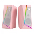Caixa De Som Gamer Redragon, Anvil Gs520P, 3Watts x2, Áudio 2.0, P2, Usb, Rgb, Rosa