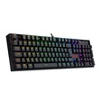 Imagem 1 de Teclado Gamer Usb Mecânico Redragon Mitra, Preto, Switch Brown, Rgb, Abnt2, K551Rgb-1