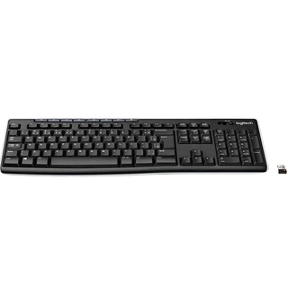 Teclado Sem Fio Logitech K270, Preto, Multimídia, Unifying, Abnt2, 920-004427